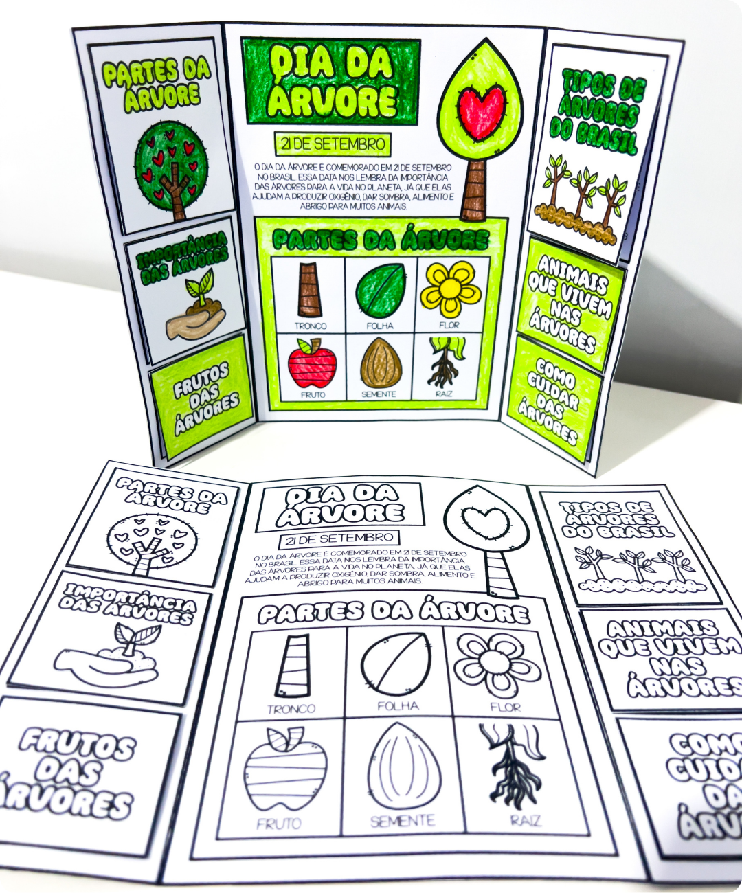 Lapbook do Dia da Árvore para imprimir — amostra 6: Leve o Dia da Árvore para a sala com um lapbook em PDF para imprimir e…