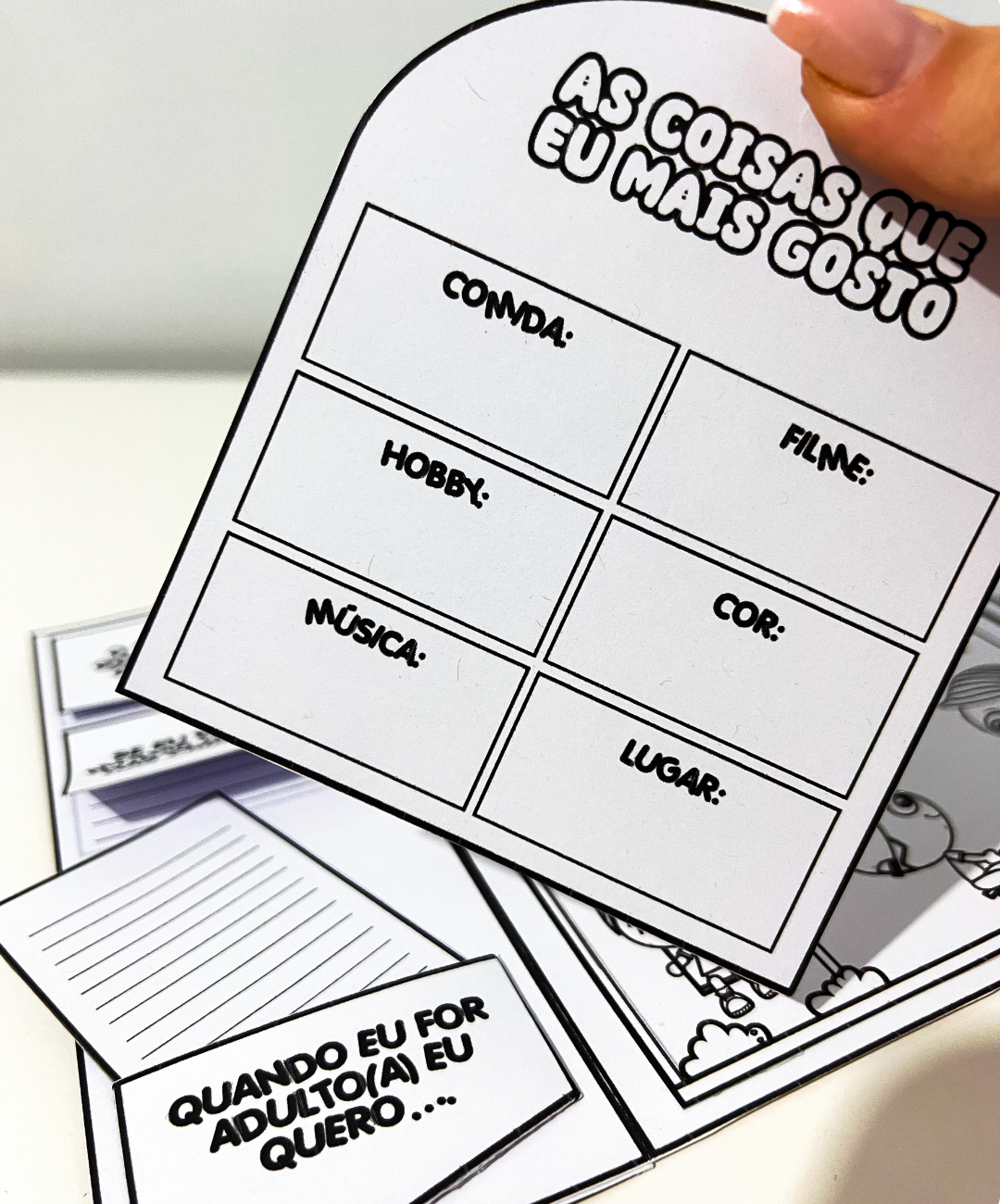 Lapbook do Dia das Crianças para imprimir — amostra 7: Leve uma proposta de pintura para a turma com este lapbook do Dia…