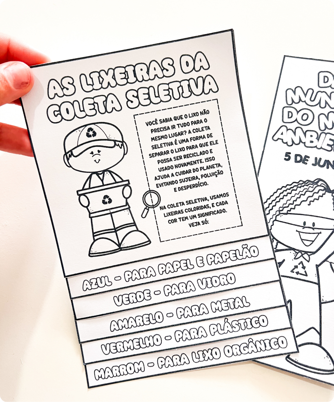 Lapbook e flipbook de meio ambiente para imprimir — amostra 1: Uma proposta impressa para conversar sobre o meio ambiente