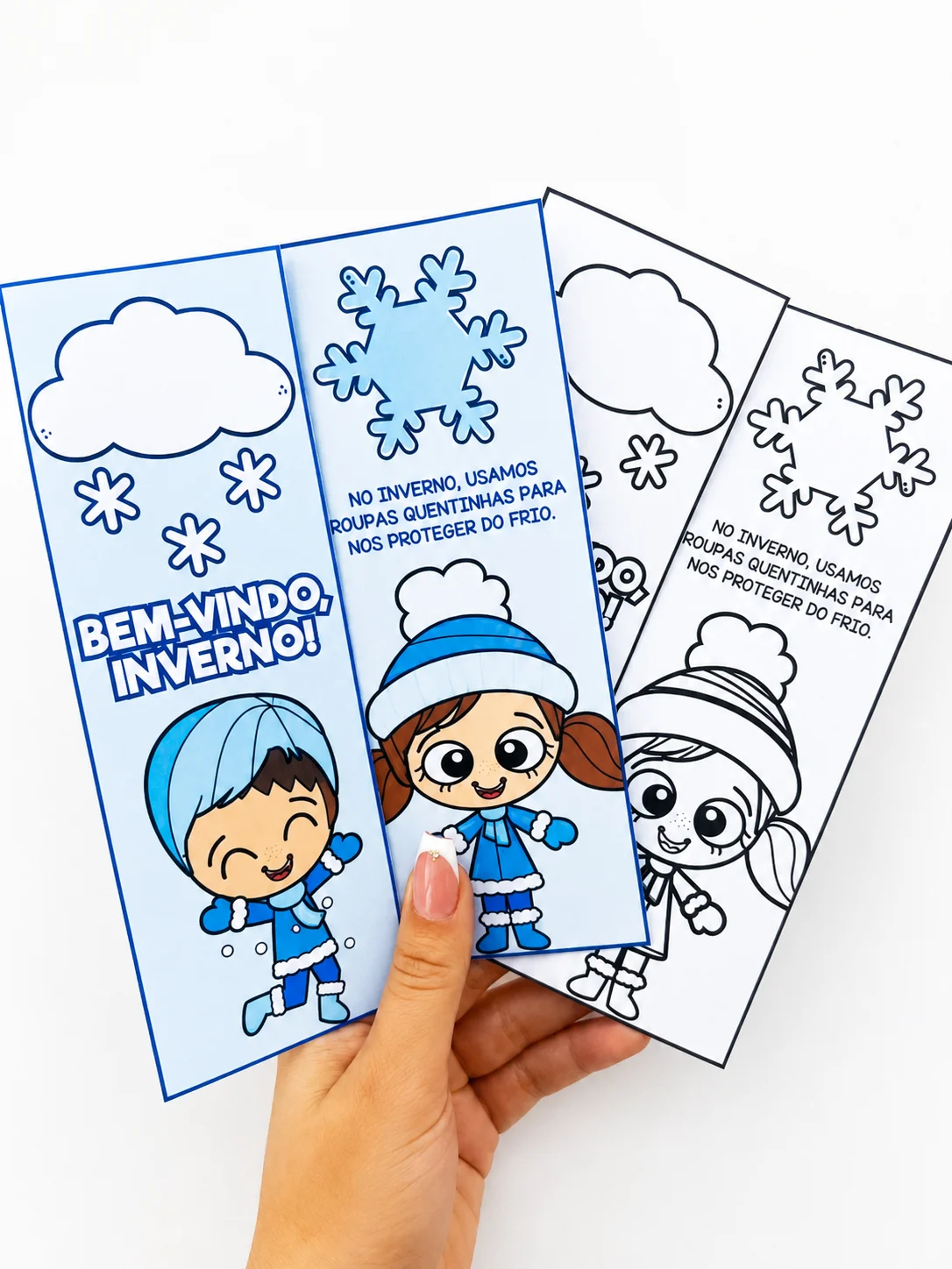 Lapbook Início do Inverno – Material Pedagógico — capa do material