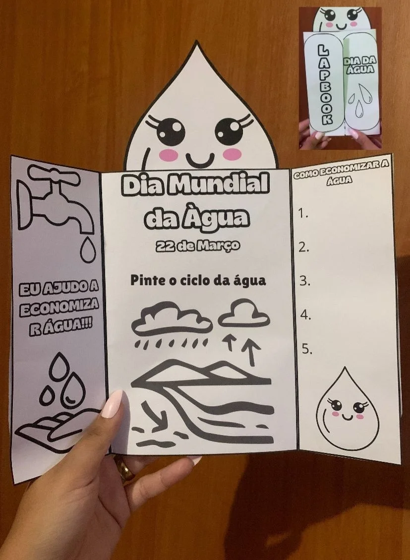 Lapbook Interativo Dia Mundial da Água: Ciclo e Consumo Consciente — amostra 1: Sobre o Lapbook Interativo Dia Mundial da…
