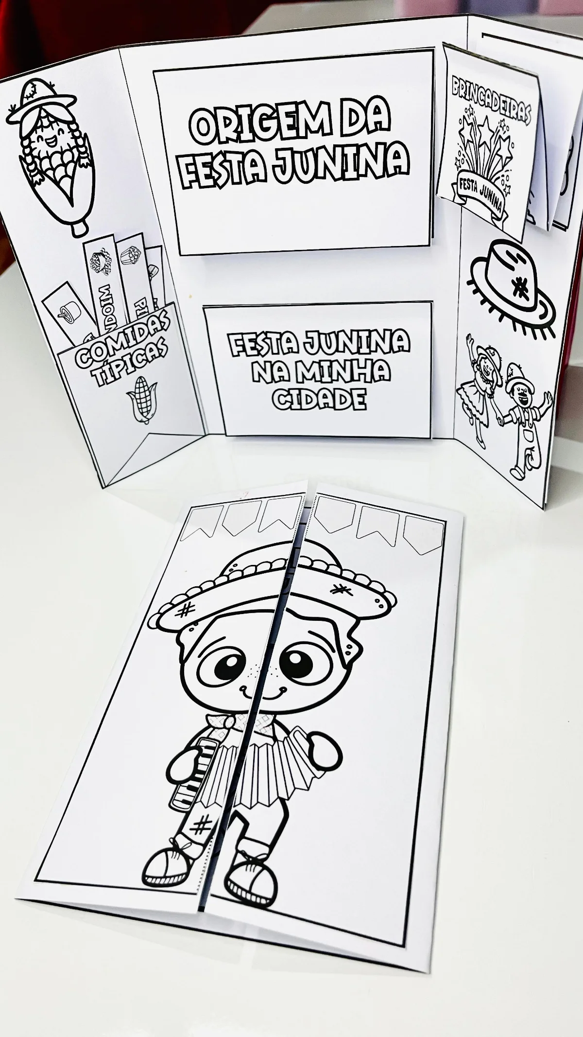 Lapbook Junino – Atividade Interativa Festa Junina — Português para Educação Infantil: Lapbook Junino interativo para…