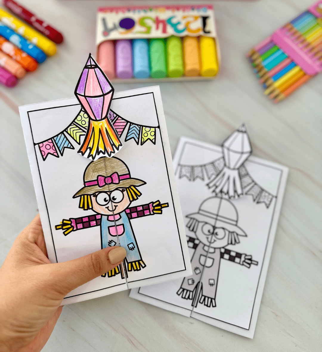 Lapbook Junino em PDF com Atividades para Colorir e Desenhar — amostra 3: Como usar em sala de aula
