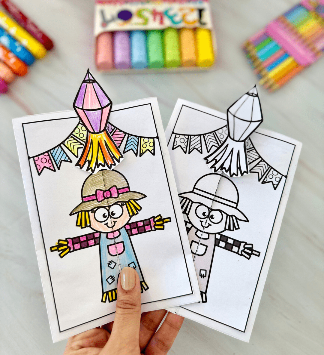 Lapbook Junino em PDF com Atividades para Colorir e Desenhar — capa do material