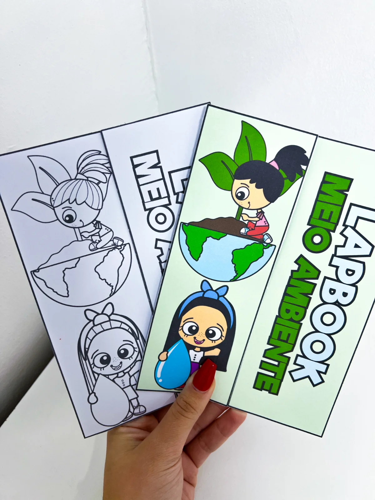 Lapbook Meio Ambiente | Educação Infantil — amostra 1: O que vem no material