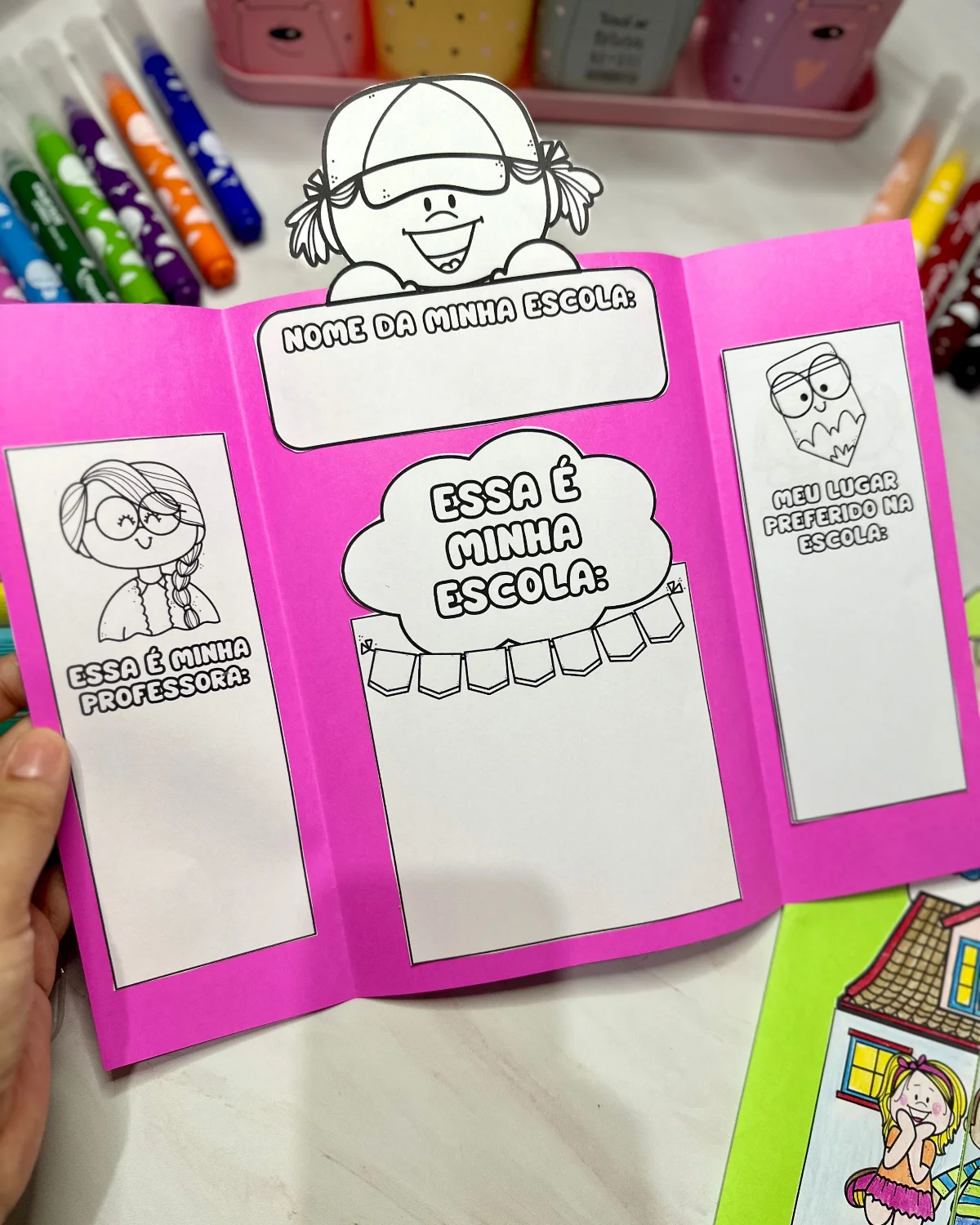 Lapbook "Minha Escola": Atividade Interativa para o Dia da Escola — amostra 2: Sobre o Lapbook "Minha Escola": Atividade…
