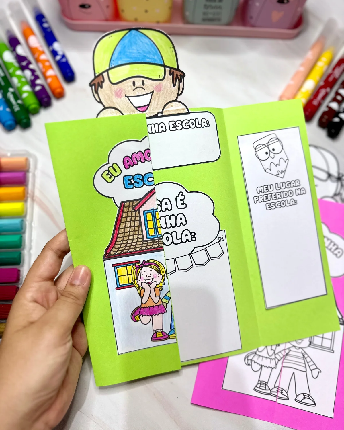 Lapbook "Minha Escola": Atividade Interativa para o Dia da Escola — amostra 4: Celebre o Dia da Escola com este Lapbook…