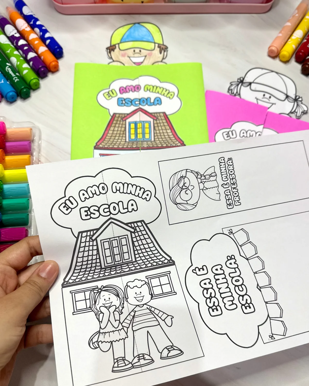 Lapbook "Minha Escola": Atividade Interativa para o Dia da Escola — amostra 5: Celebre o Dia da Escola com este Lapbook…