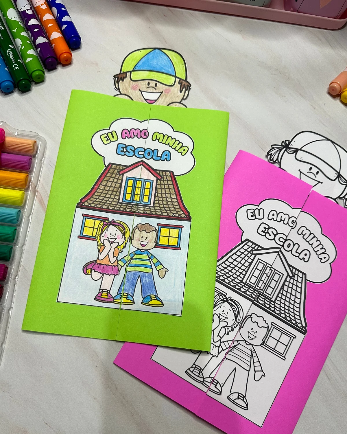 Lapbook "Minha Escola": Atividade Interativa para o Dia da Escola — amostra 6: Celebre o Dia da Escola com este Lapbook…