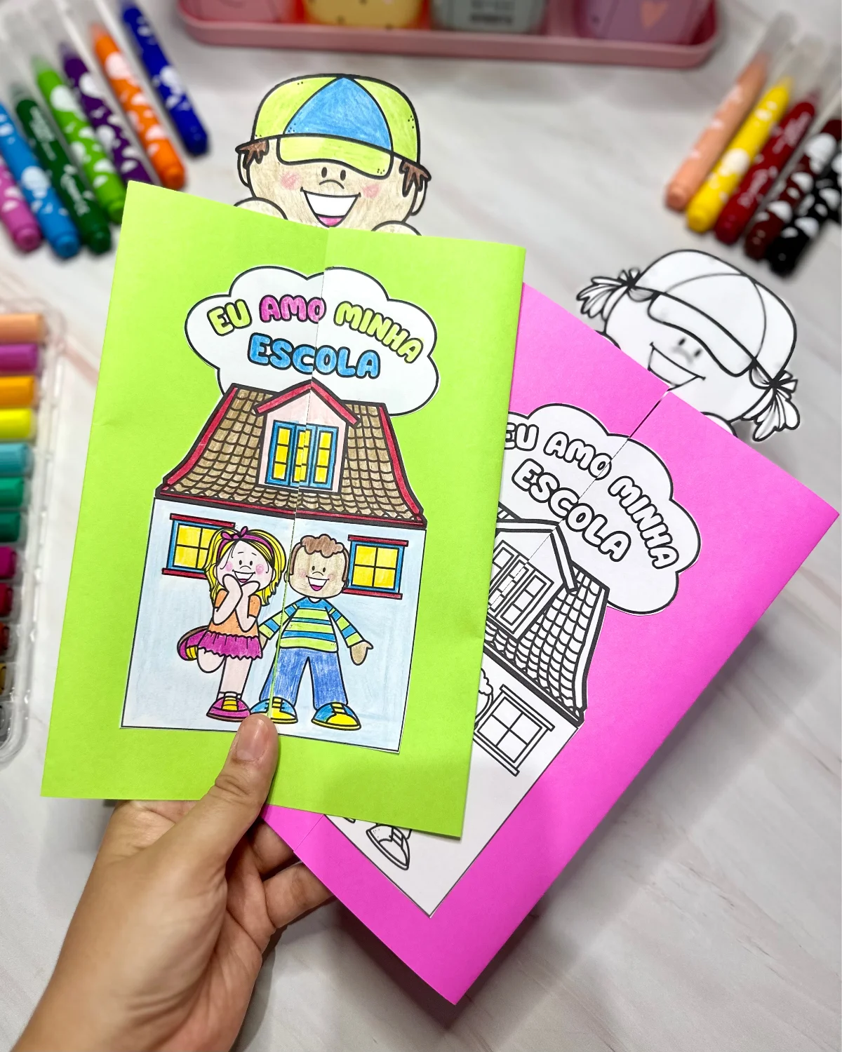 Lapbook "Minha Escola": Atividade Interativa para o Dia da Escola — capa do material