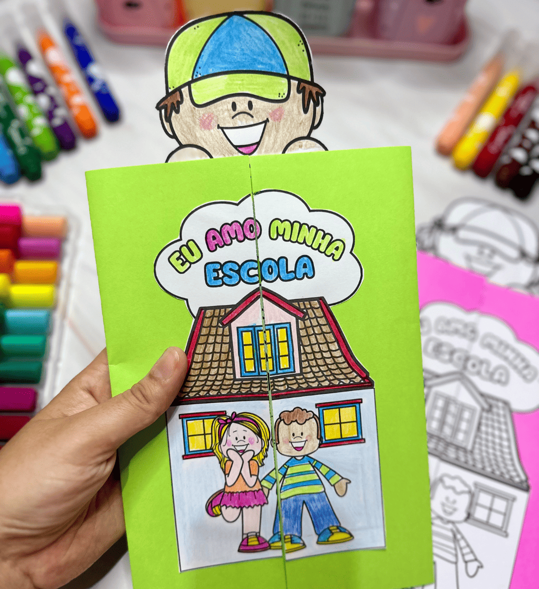 Lapbook Minha Escola: Dia da Escola na Educação Infantil — amostra 1: Lapbook Minha Escola para o Dia da Escola