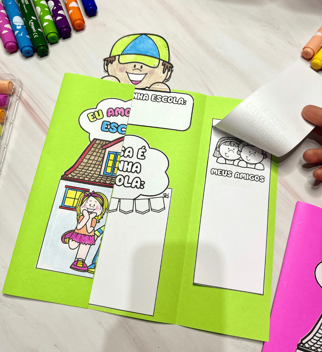 Lapbook Minha Escola: Dia da Escola na Educação Infantil — amostra 5: Trabalhe o Dia da Escola com um lapbook em PDF para…