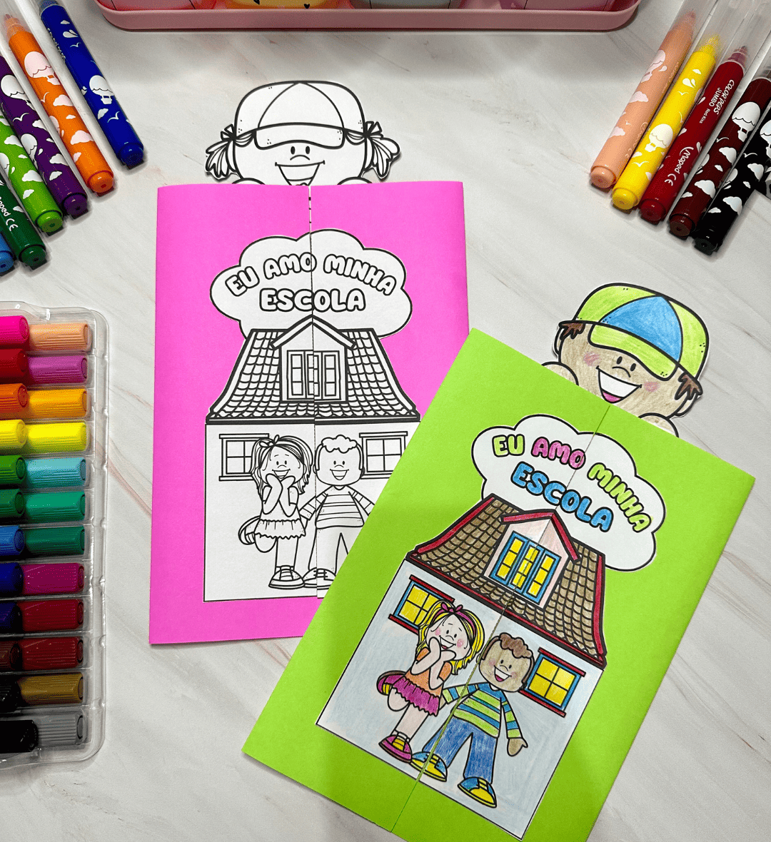Lapbook Minha Escola: Dia da Escola na Educação Infantil — amostra 6: Trabalhe o Dia da Escola com um lapbook em PDF para…