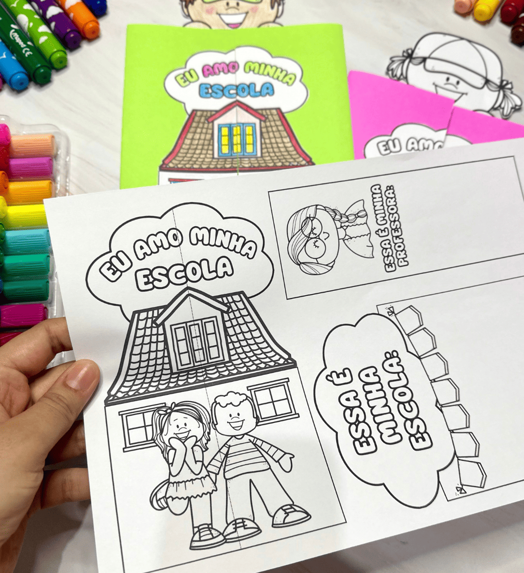 Lapbook Minha Escola: Dia da Escola na Educação Infantil — amostra 7: Trabalhe o Dia da Escola com um lapbook em PDF para…