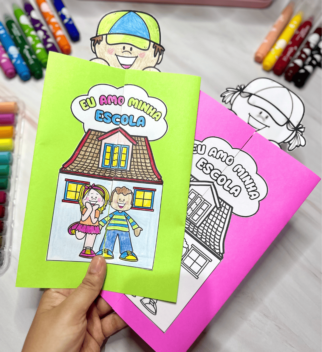 Lapbook Minha Escola: Dia da Escola na Educação Infantil — Datas comemorativas para Educação Infantil: Trabalhe o Dia da…