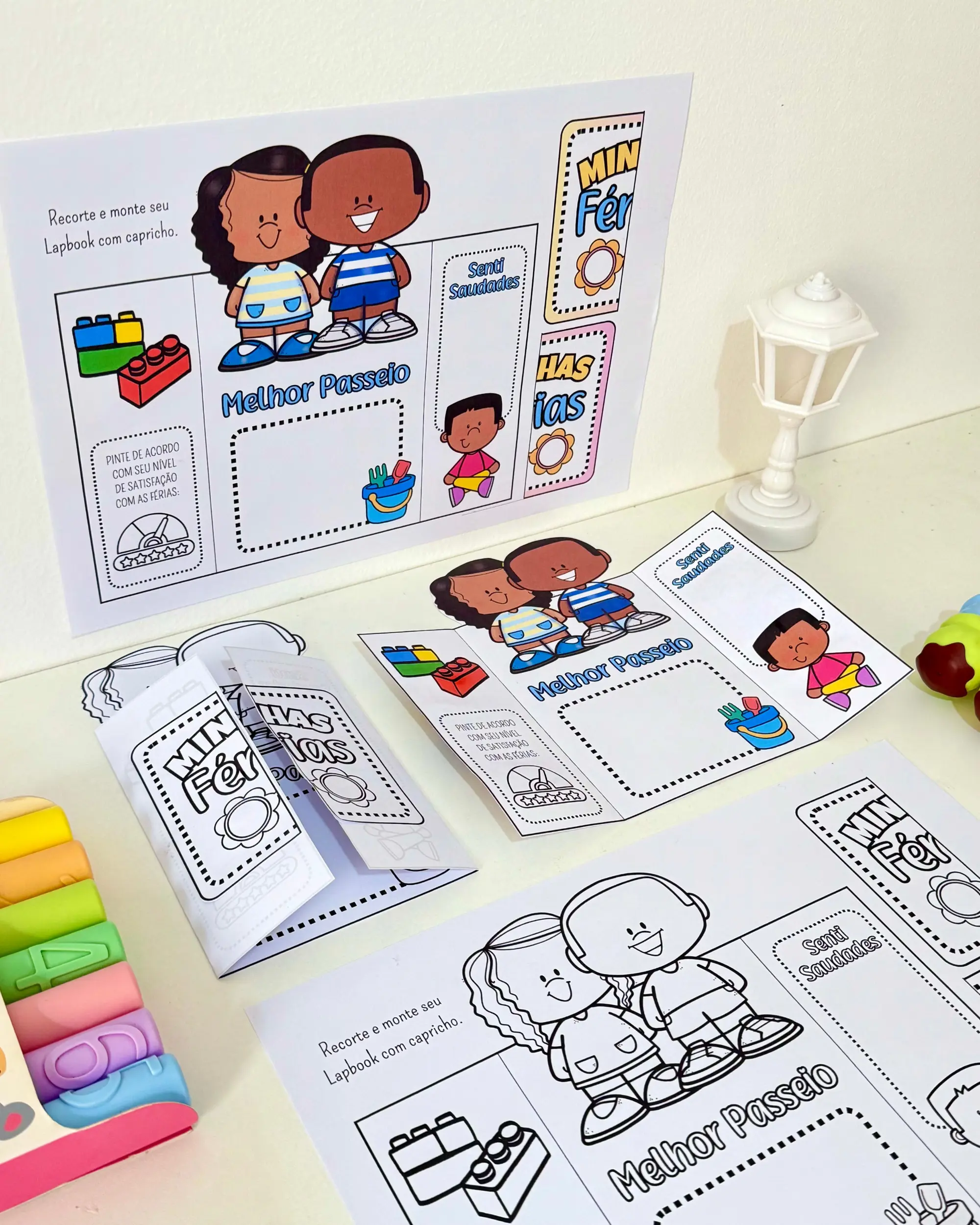 Lapbook Minhas Férias – Atividade para Educação Infantil — amostra 2: Sobre o Lapbook Minhas Férias – Atividade para…