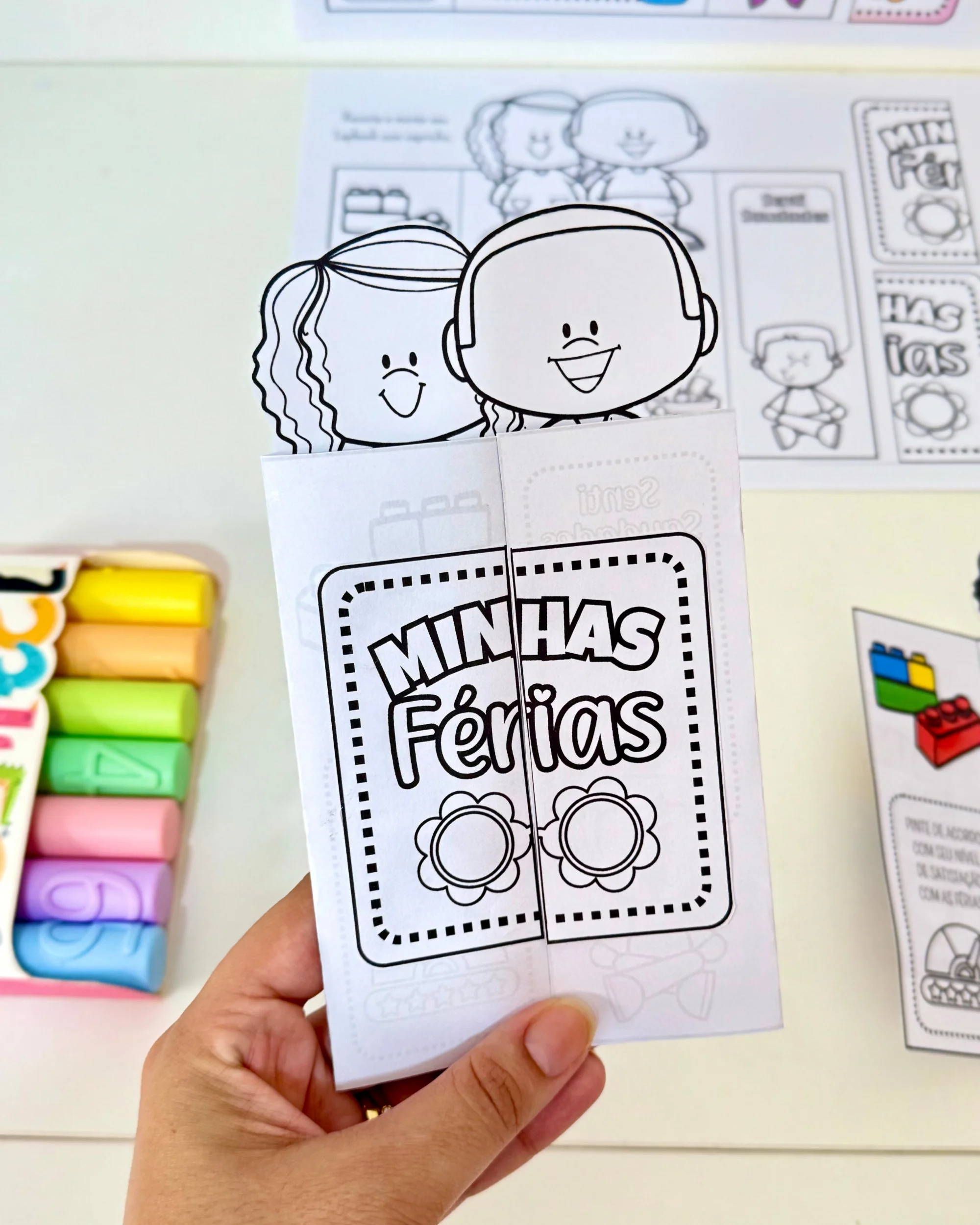 Lapbook Minhas Férias – Atividade para Educação Infantil — amostra 4: Formato e entrega