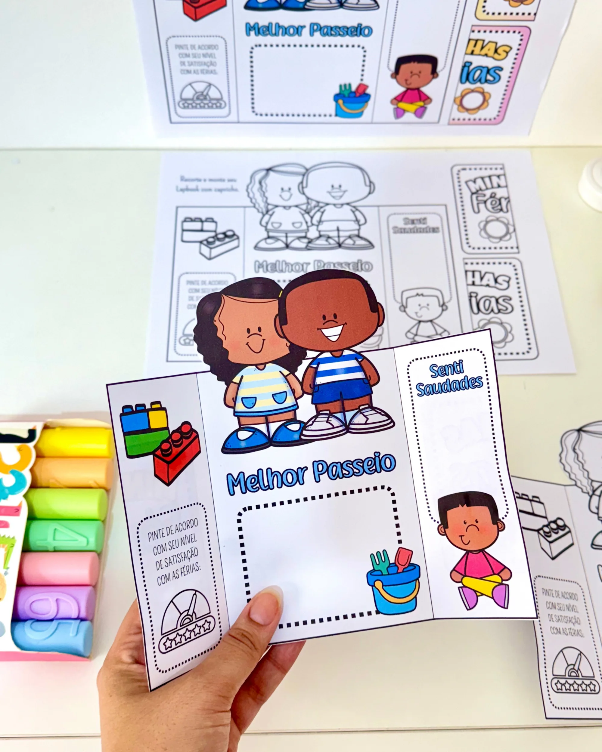 Lapbook Minhas Férias – Atividade para Educação Infantil — capa do material