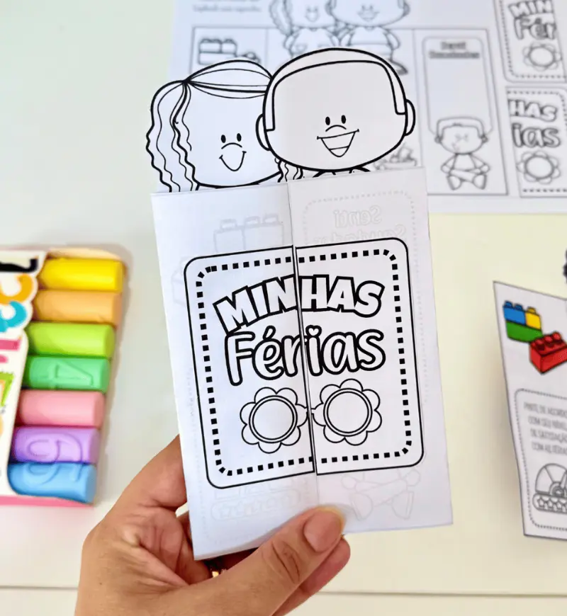 Lapbook Minhas Férias em PDF para Educação Infantil — amostra 1: Lapbook Minhas Férias para Educação Infantil