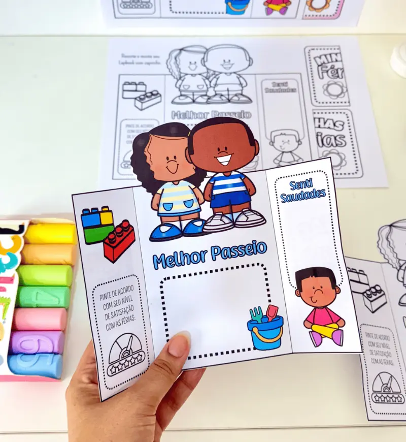 Lapbook Minhas Férias em PDF para Educação Infantil — Atividades para Educação Infantil: Trabalhe o tema férias na Educação…