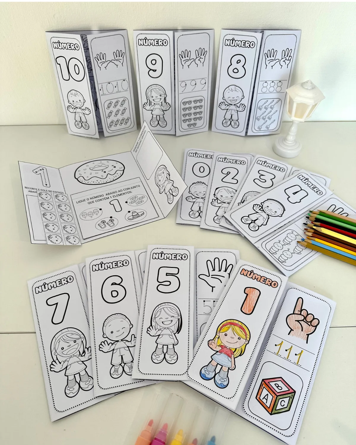 LAPBOOK NUMERAL – Atividades para Imprimir — capa do material