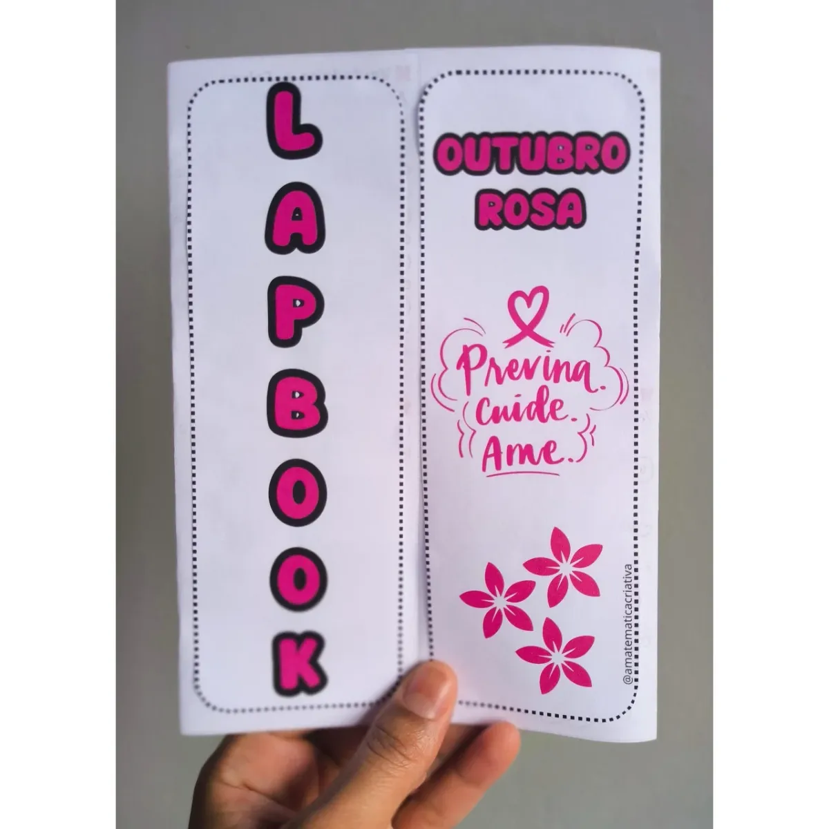 Lapbook Outubro Rosa – Atividade sobre Saúde e Prevenção — Atividades para Todas as séries: Aprenda sobre o Outubro Rosa de…