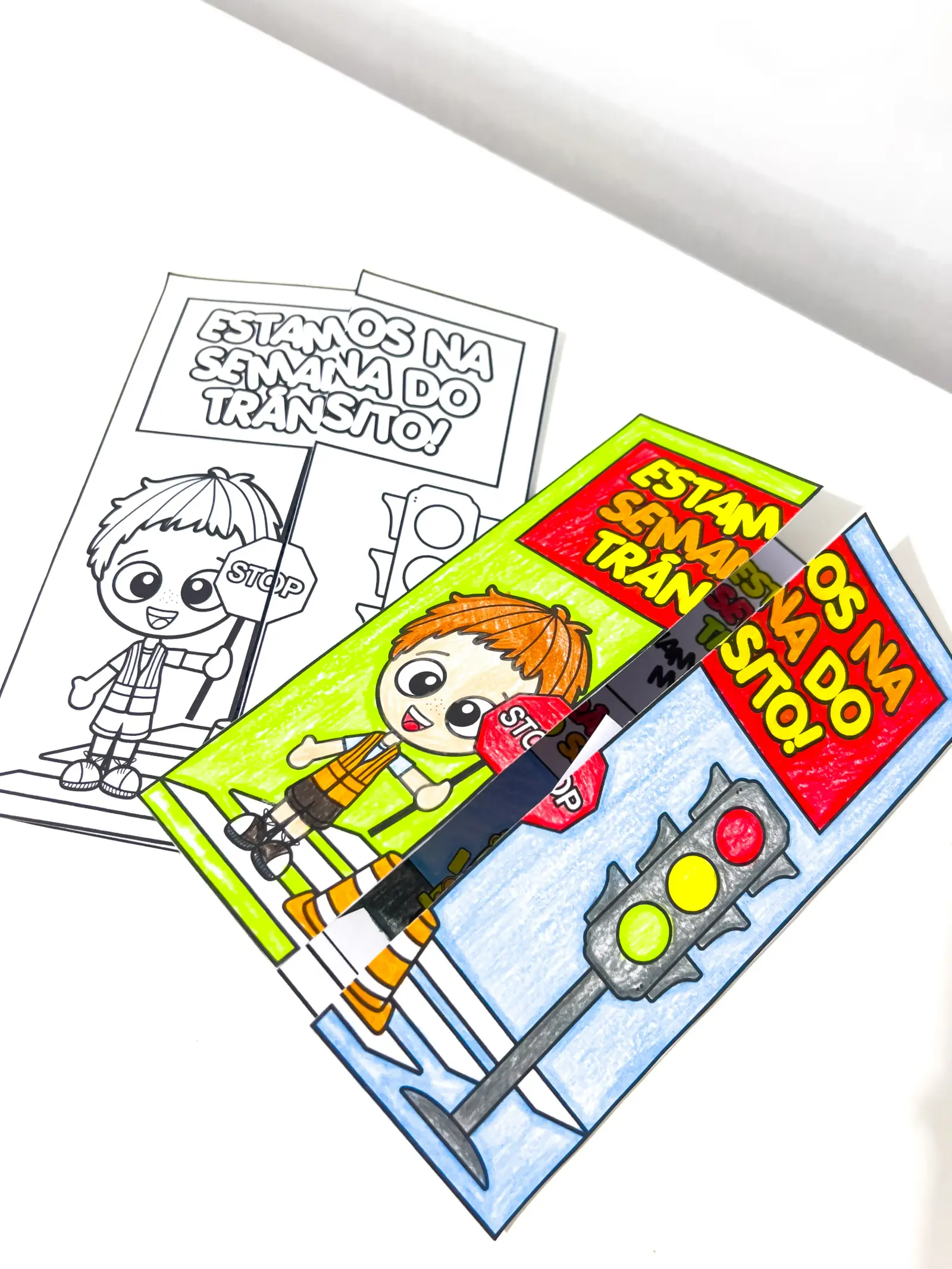 Lapbook Semana do Trânsito | Educação Infantil e Anos Iniciais — amostra 1: O que vem no material