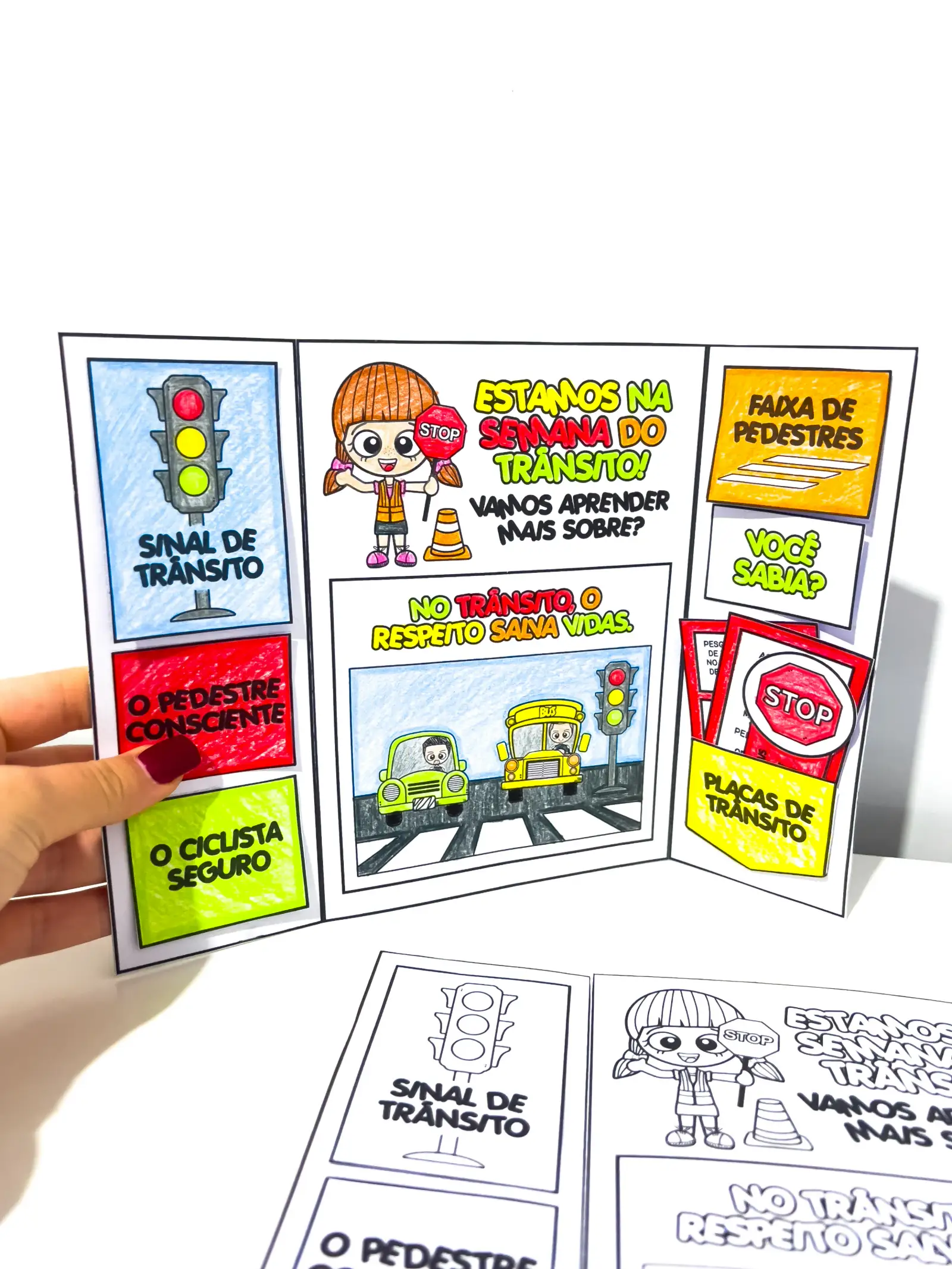 Lapbook Semana do Trânsito | Educação Infantil e Anos Iniciais — capa do material
