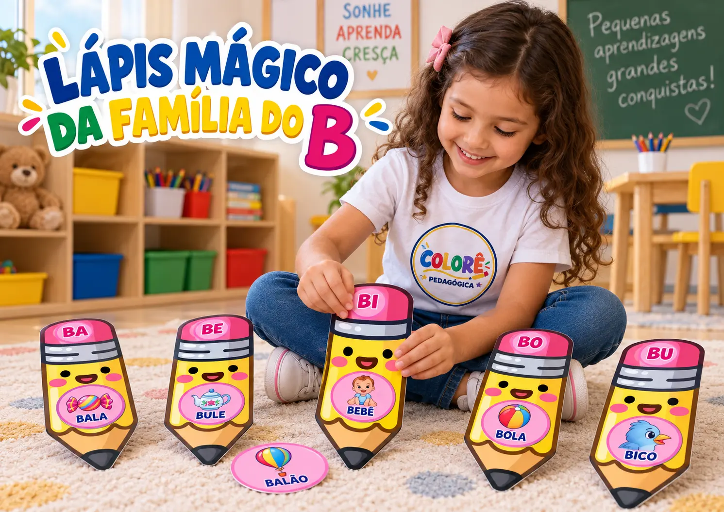 ✏️ LÁPIS MÁGICO DA FAMÍLIA DO B ✨ Transforme a alfabetização. — Alfabetização para Educação Infantil: ✏️ LÁPIS MÁGICO DA…