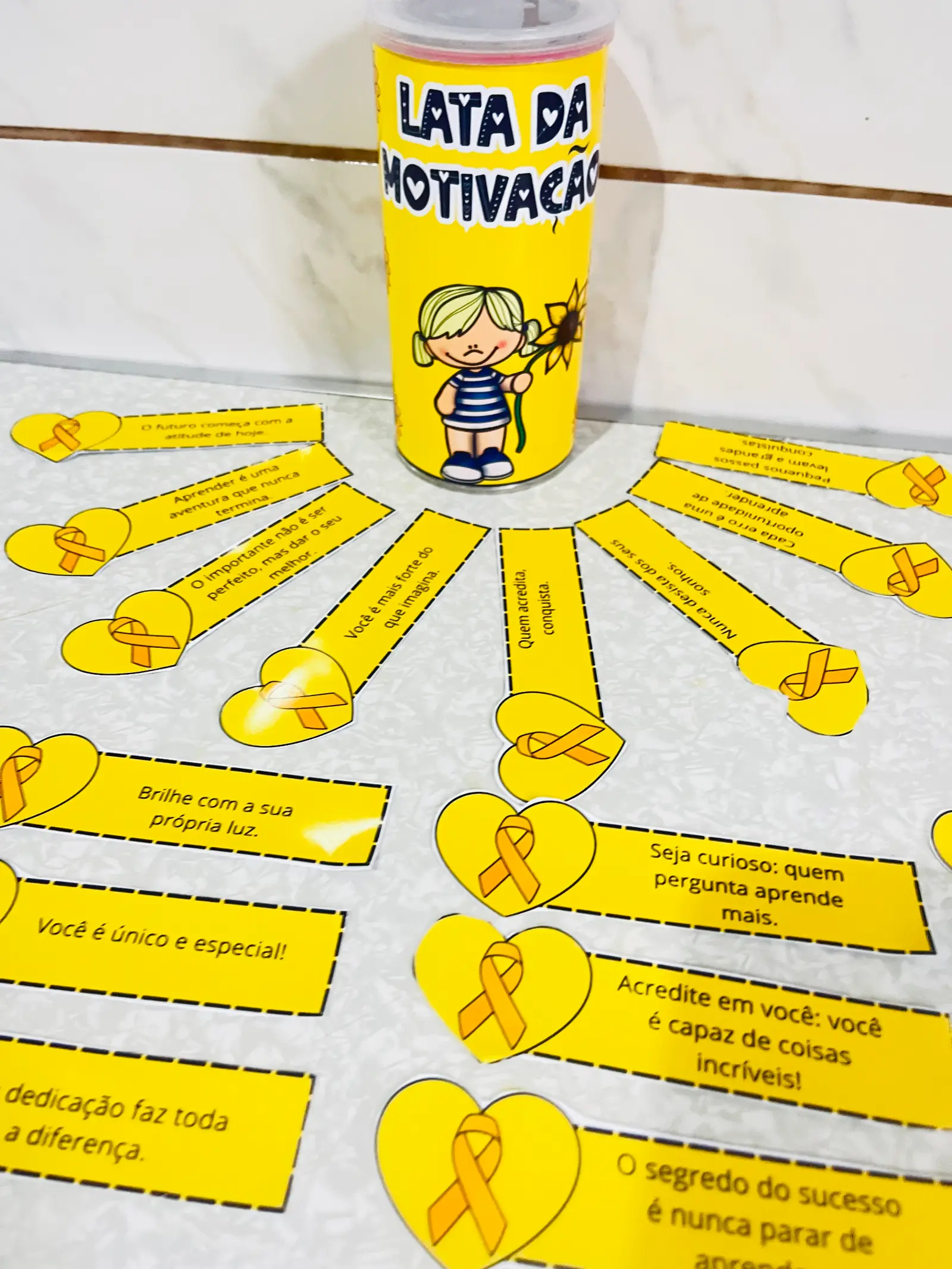 Lata da Motivação – Recurso Lúdico para Incentivar os Alunos — amostra 3: ✨ As frases podem ser utilizadas em diferentes…