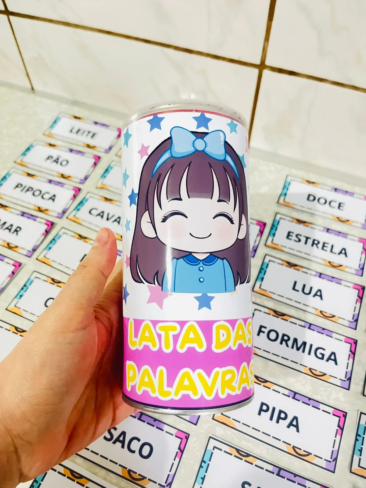 Lata das palavras – PDF para Imprimir | Alfabetização — capa do material