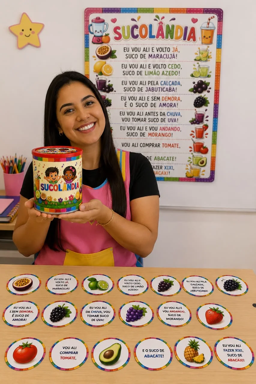 Latinha sucolandia a forma mais deliciosa de aprender 🍓🥤 — Alfabetização para Educação Infantil: 🍎🧃 LATINHA: SUCOLÂNDIA…