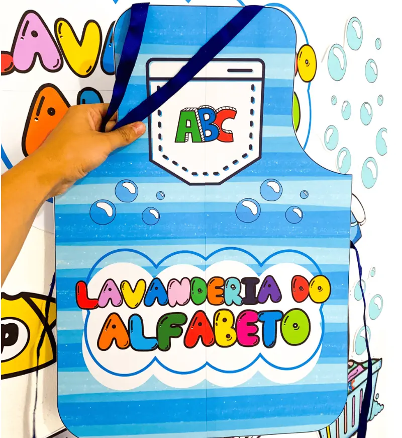 Lavanderia do Alfabeto: kit de letras para Educação Infantil — amostra 1: Lavanderia do Alfabeto para explorar as letras