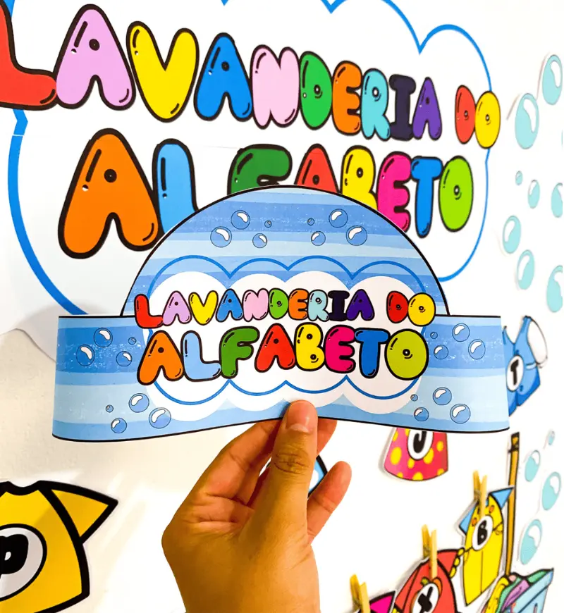 Lavanderia do Alfabeto: kit de letras para Educação Infantil — amostra 5: Trabalhe as letras de forma lúdica com a…