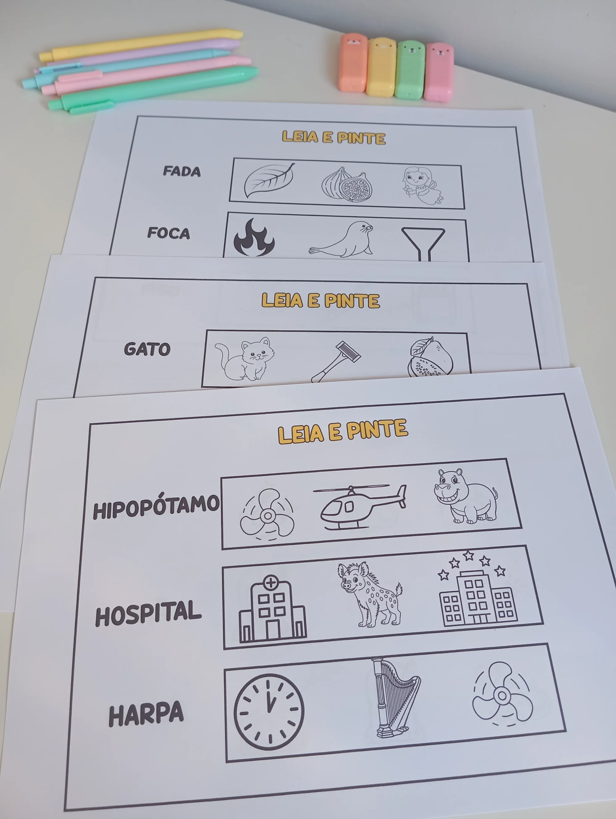 Leia e Pinte: Atividade de Leitura, Interpretação e Pintura Infantil — amostra 4: Desenvolvimento de Habilidades Motoras e…