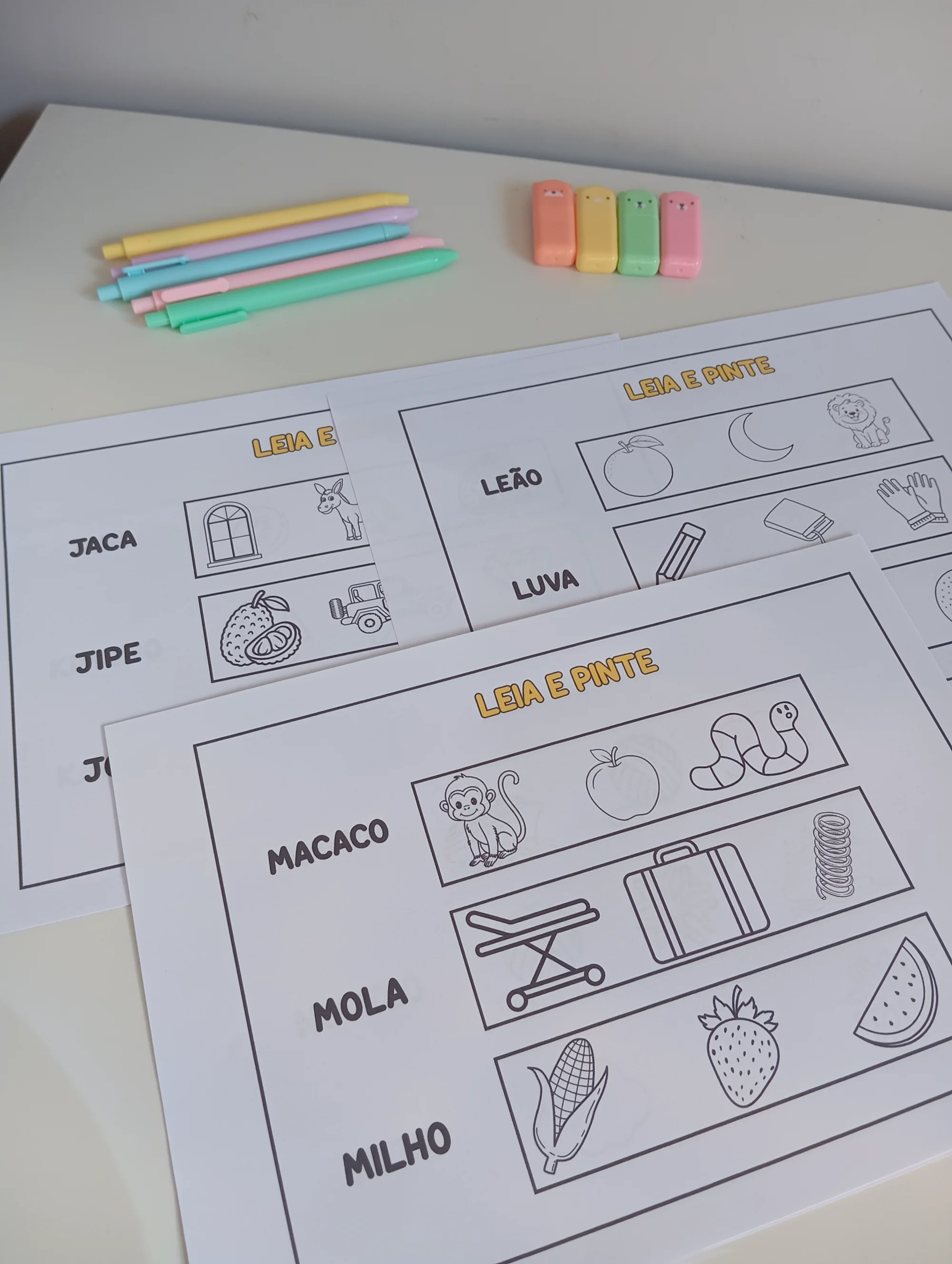 Leia e Pinte: Atividade de Leitura, Interpretação e Pintura Infantil — amostra 5: Aplicações Pedagógicas