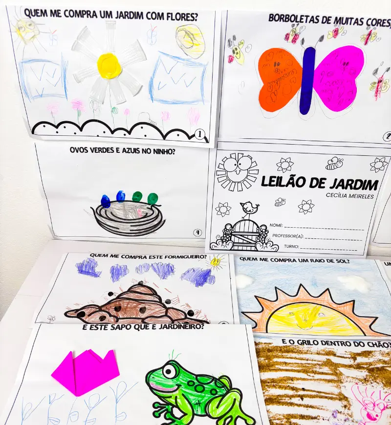 Leilão de Jardim: Livro de Arte com Poesia para Educação Infantil — amostra 1: Leilão de Jardim: poesia para experimentar…