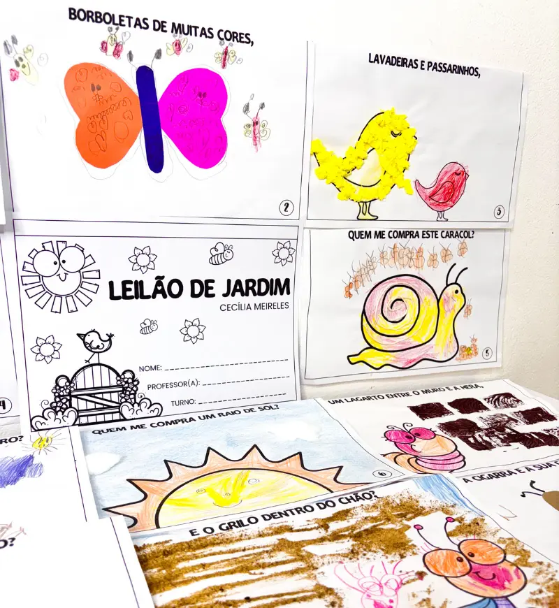 Leilão de Jardim: Livro de Arte com Poesia para Educação Infantil — amostra 6: Una poesia e criação artística na Educação…