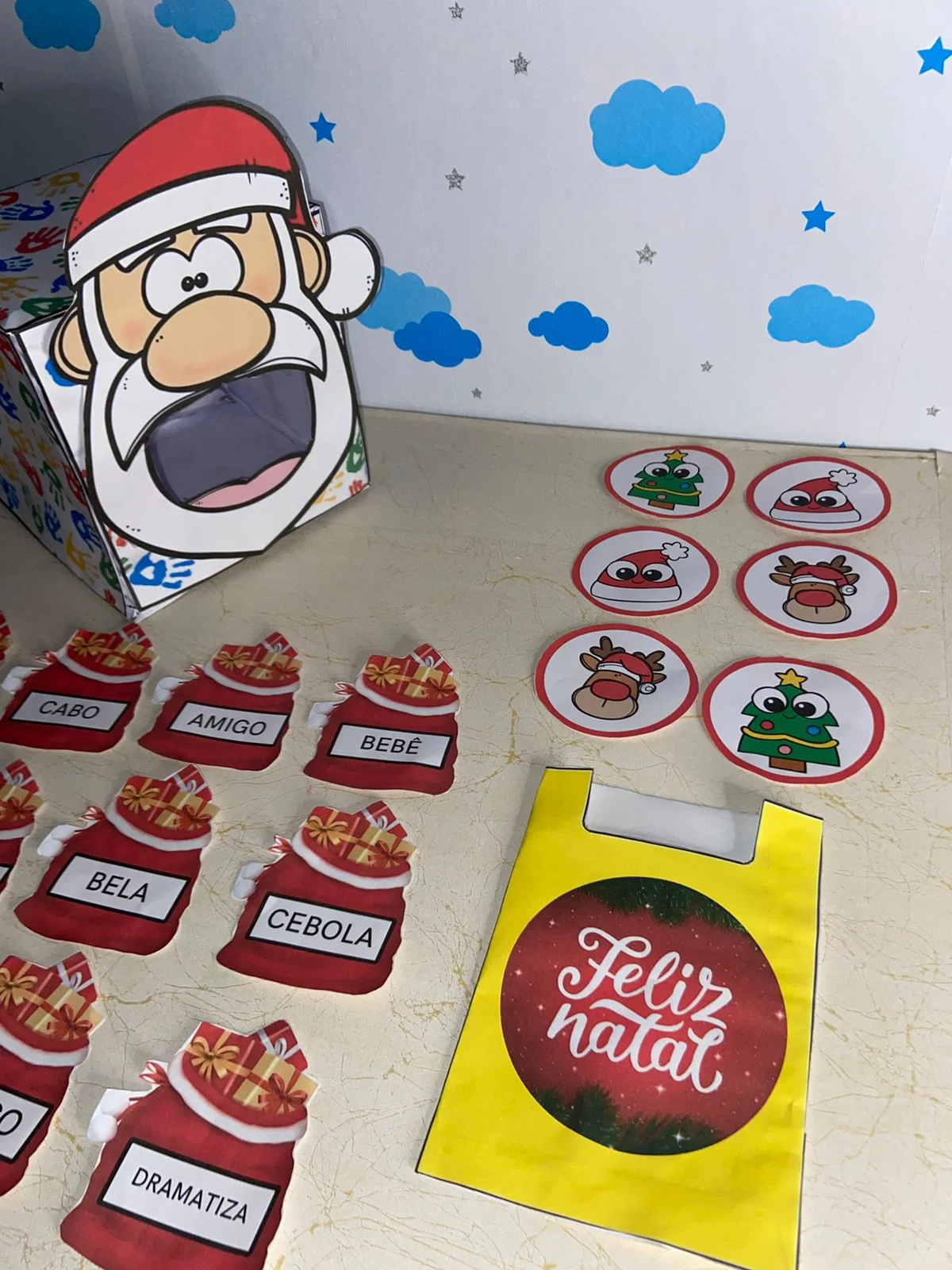 LEITURA COM PAPAI NOEL com Palavras para Alfabetização — amostra 4: Este material educativo é ideal para tornar a leitura…