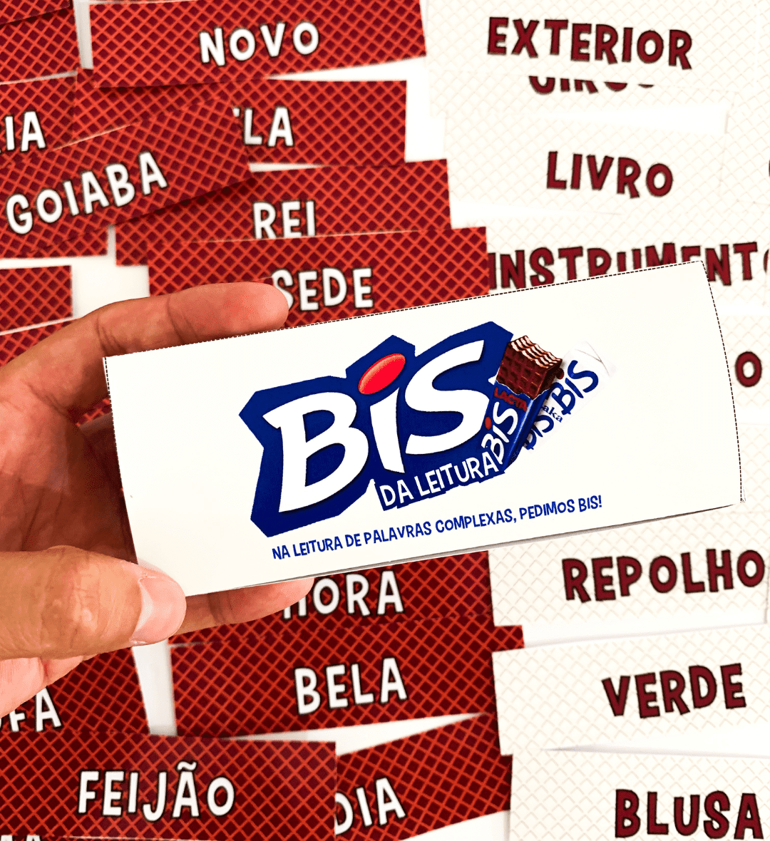 Leitura de palavras: Bis da Leitura com 200 fichas em PDF — amostra 1: Leitura de palavras com fichas para imprimir