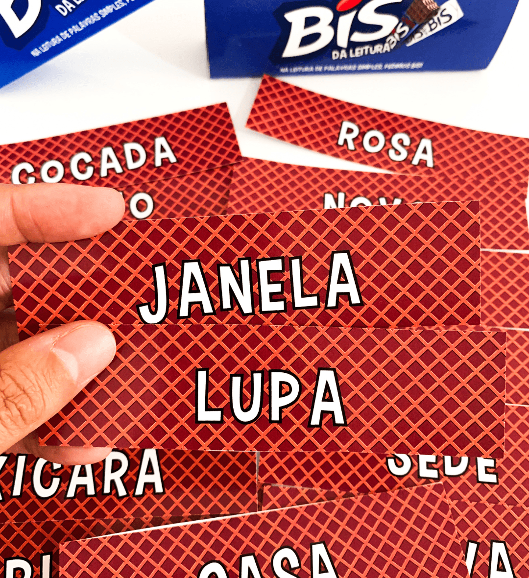 Leitura de palavras: Bis da Leitura com 200 fichas em PDF — amostra 5: Trabalhe a leitura de palavras com 200 fichas…