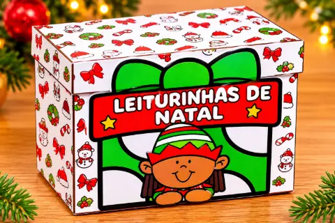 Leitura de palavras de Natal para imprimir – 1º e 2º ano — capa do material