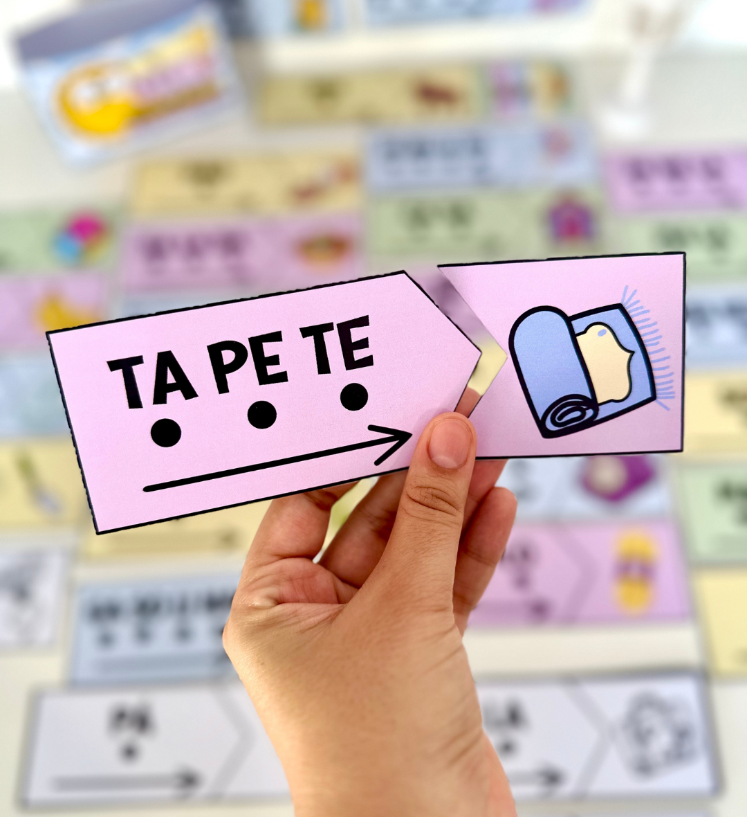 Leitura de palavras: Pareando Palavrinhas para Alfabetização — amostra 3: Como usar em sala de aula