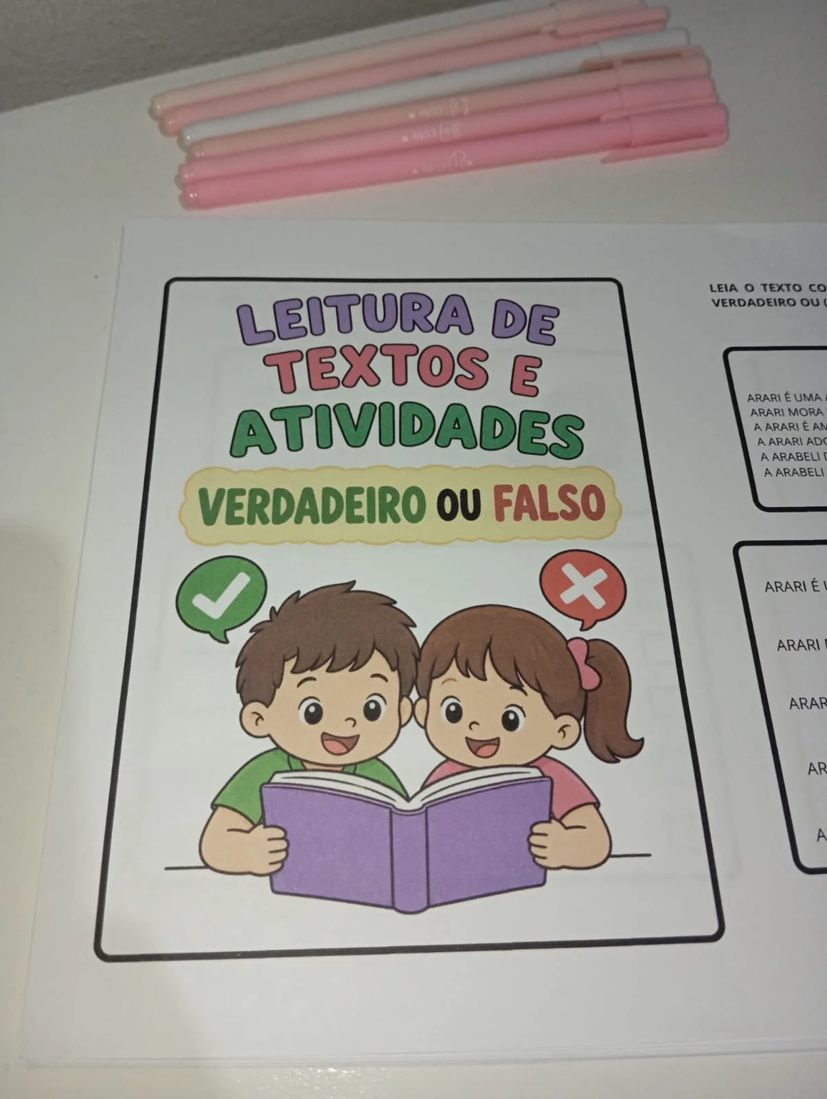Leitura de Textos: Atividades V ou F de Interpretação e Compreensão — amostra 2: Atividades ilustradas de leitura e… Leitura de Textos: Atividades V ou F de Interpretação e Compreensão — amostra 2: Atividades ilustradas de leitura e…