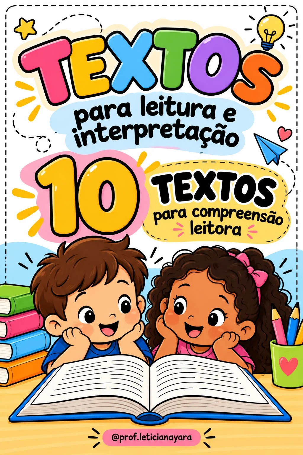 Leitura e Interpretação de Texto | 10 Textos para o 2º Ano — capa do material