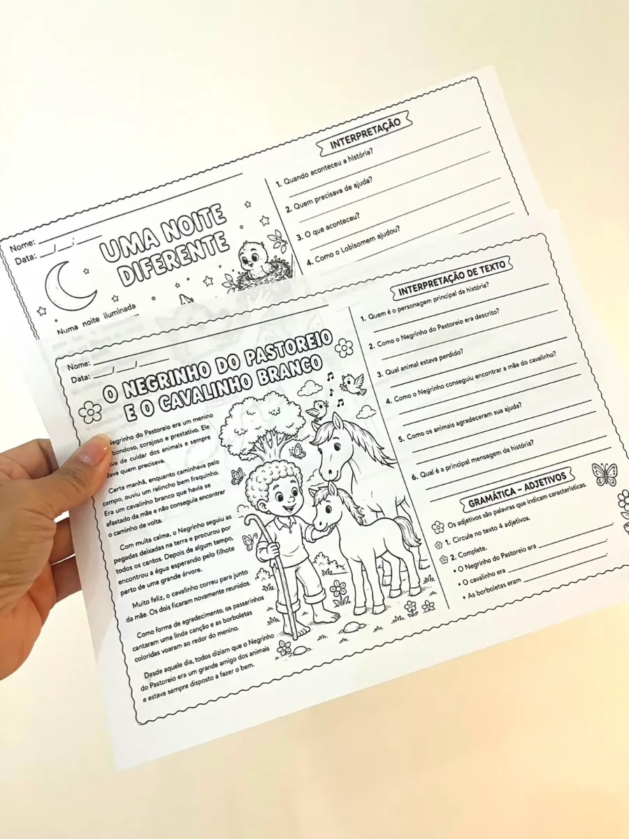 Leitura e Interpretação do Folclore - Adjetivos — amostra 1: Professora, que tal transformar suas aulas de Língua…