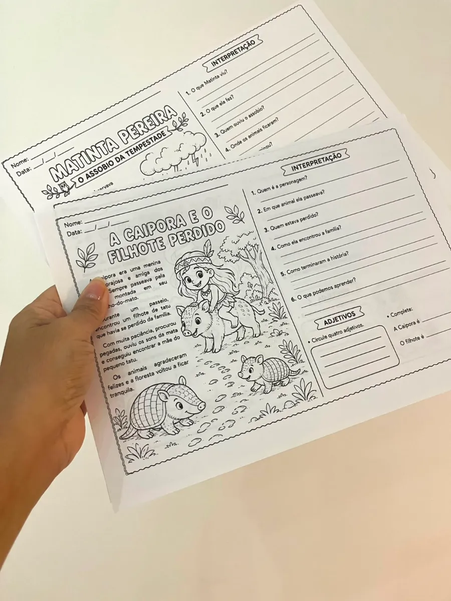 Leitura e Interpretação do Folclore - Adjetivos — amostra 2: Professora, que tal transformar suas aulas de Língua…