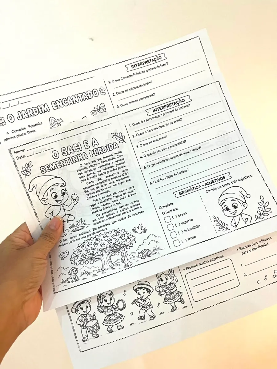 Leitura e Interpretação do Folclore - Adjetivos — amostra 6: Professora, que tal transformar suas aulas de Língua…