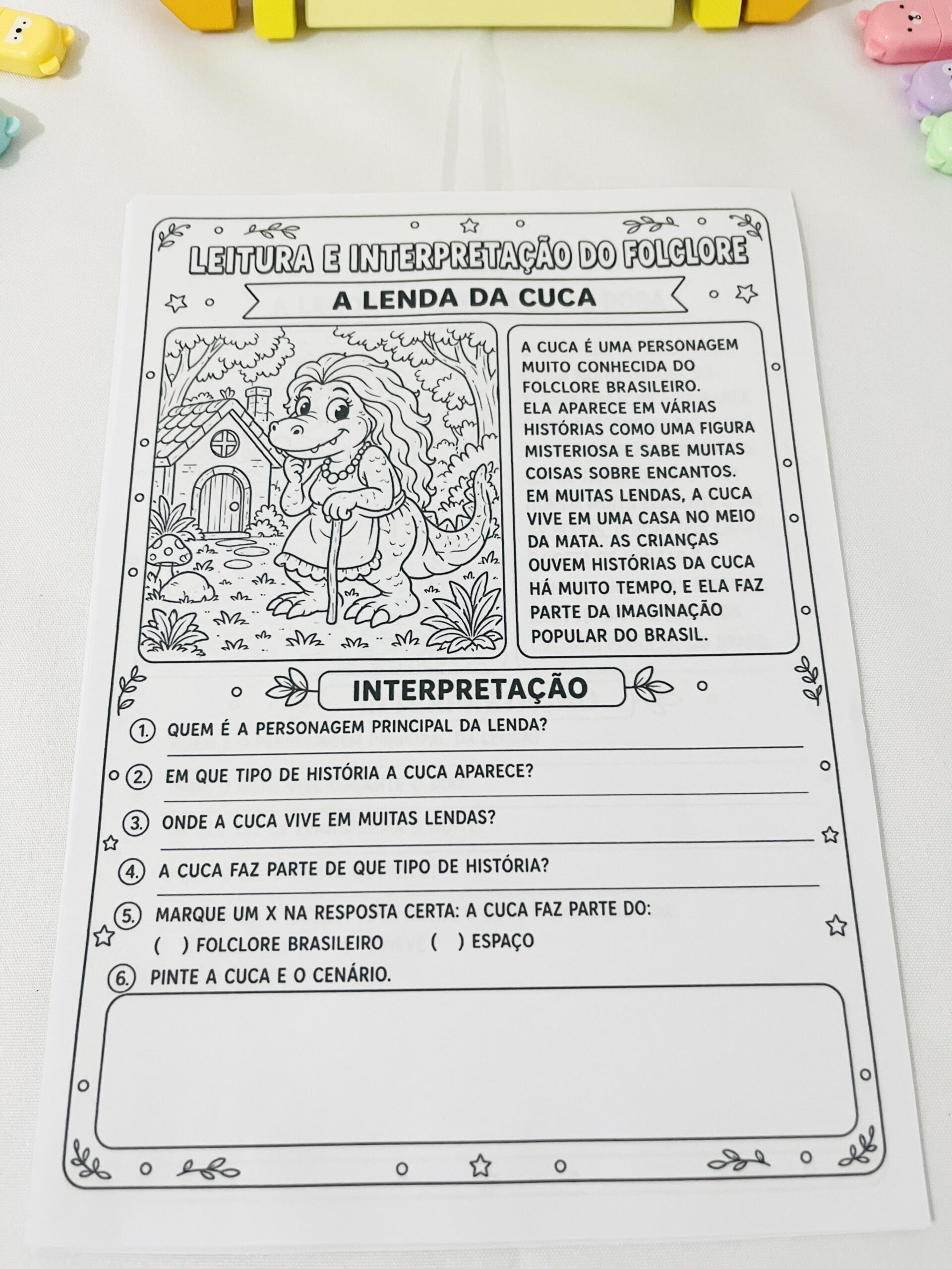 Leitura e interpretação do folclore – PDF para Imprimir | Anos Iniciais e Alfabetização — amostra 1: Sobre o LEITURA E…