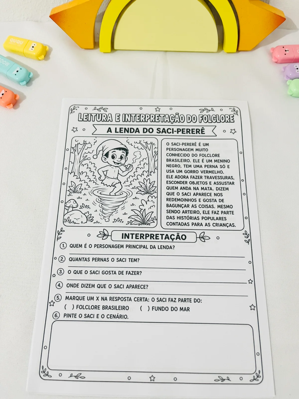 Leitura e Interpretação do Folclore — amostra 4: O arquivo reúne 10 textos para desenvolver a leitura e trabalhar a…